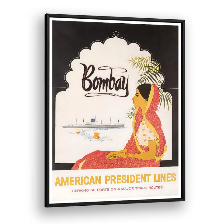 Elegant BOMBAY Vintage Travel Posters showcase vibrant art, ideal for transforming your living space with nostalgia.