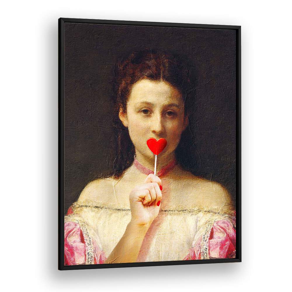 Whimsical LOLLIPOP GIRL, ALTERED ART PRINTS by Dikhotomy adds charm and creativity to any decor.