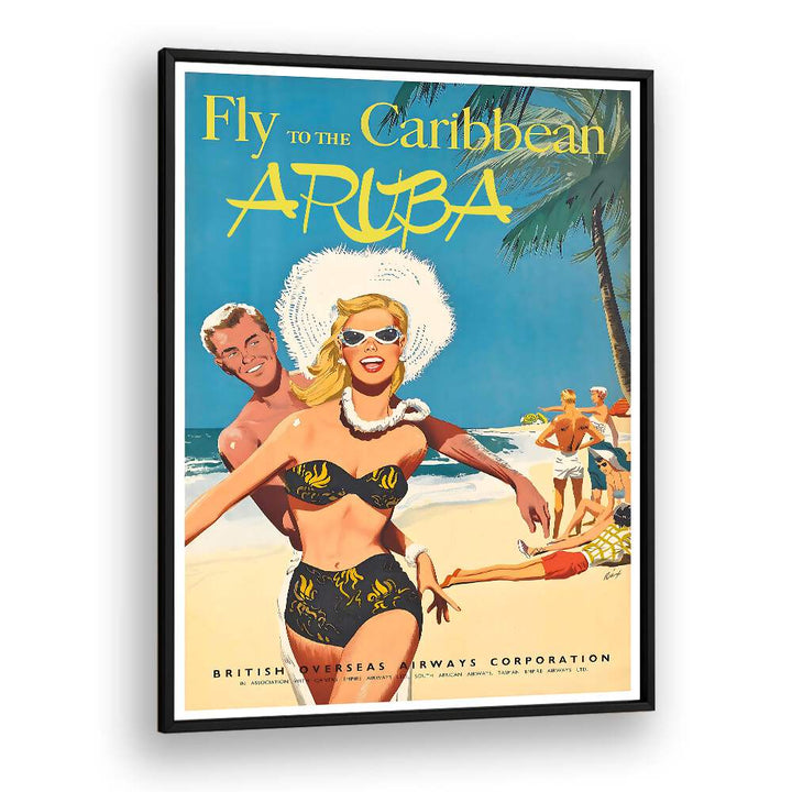 Discover ARUBA I, VINTAGE TRAVEL POSTERS, showcasing vibrant Caribbean scenes that brighten any space.