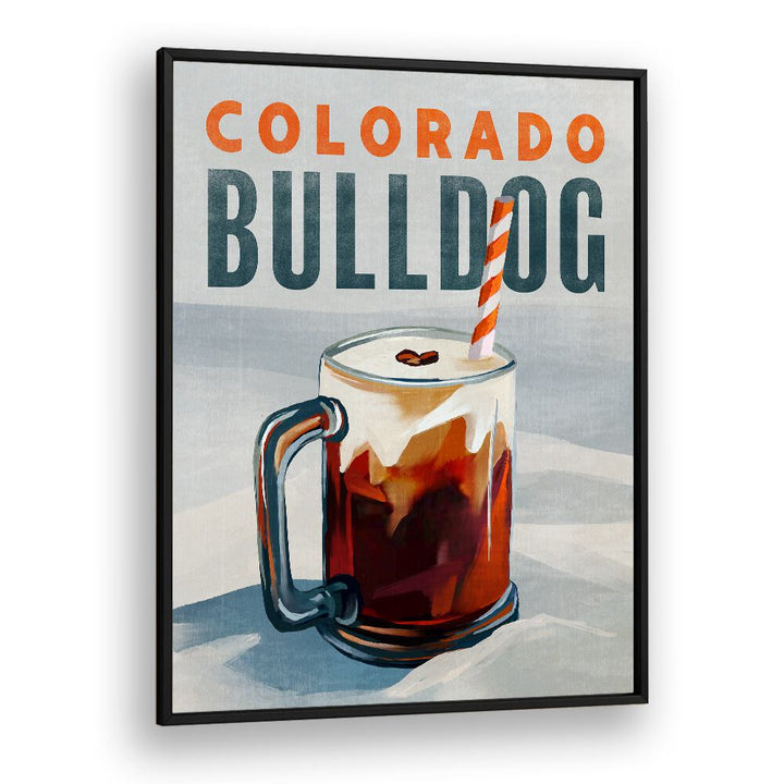 Stylish Colorado Bulldog, Bar art print showcasing a refreshing drink, perfect for cafe lovers' decor.