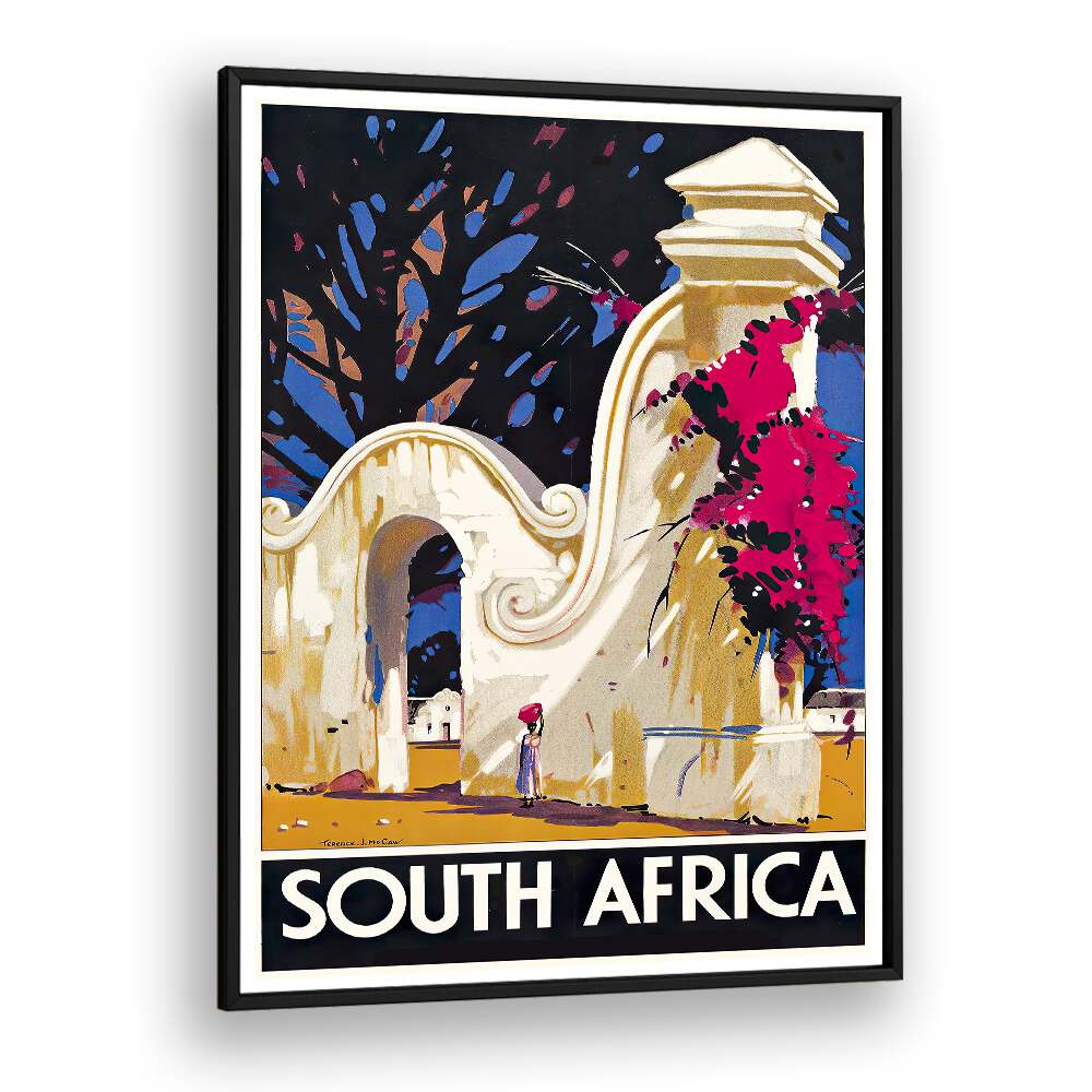Colorful SOUTH AFRICA II, VINTAGE TRAVEL POSTERS showcase iconic landscapes and cultural charm of South Africa.