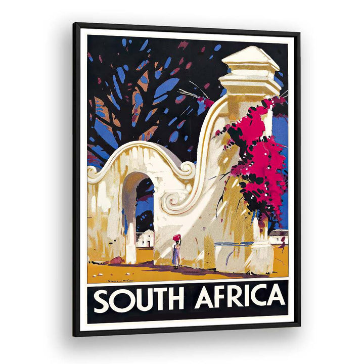 Colorful SOUTH AFRICA II, VINTAGE TRAVEL POSTERS showcase iconic landscapes and cultural charm of South Africa.