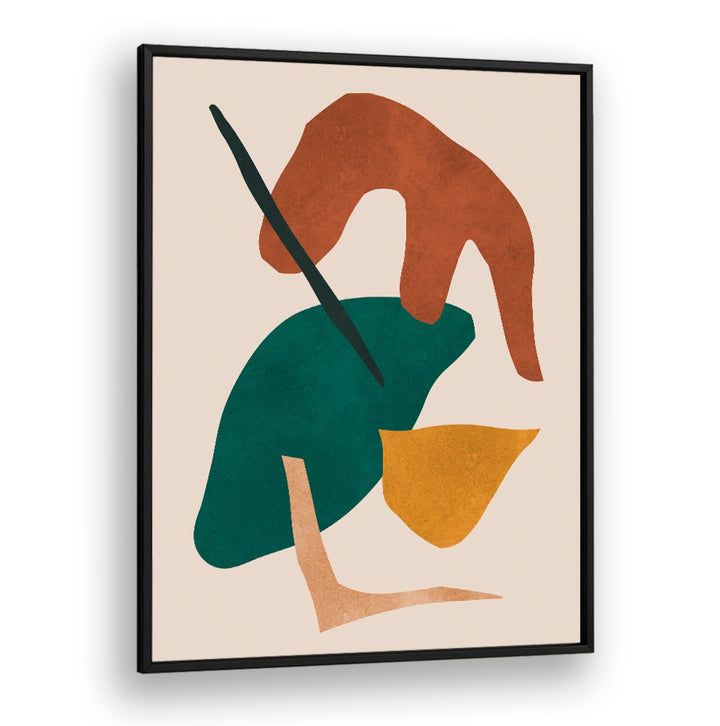Abstract shapes in earthy tones create a striking design in EXPRESSIVE IX, GEOMETRIC ART PRINTS for modern decor.