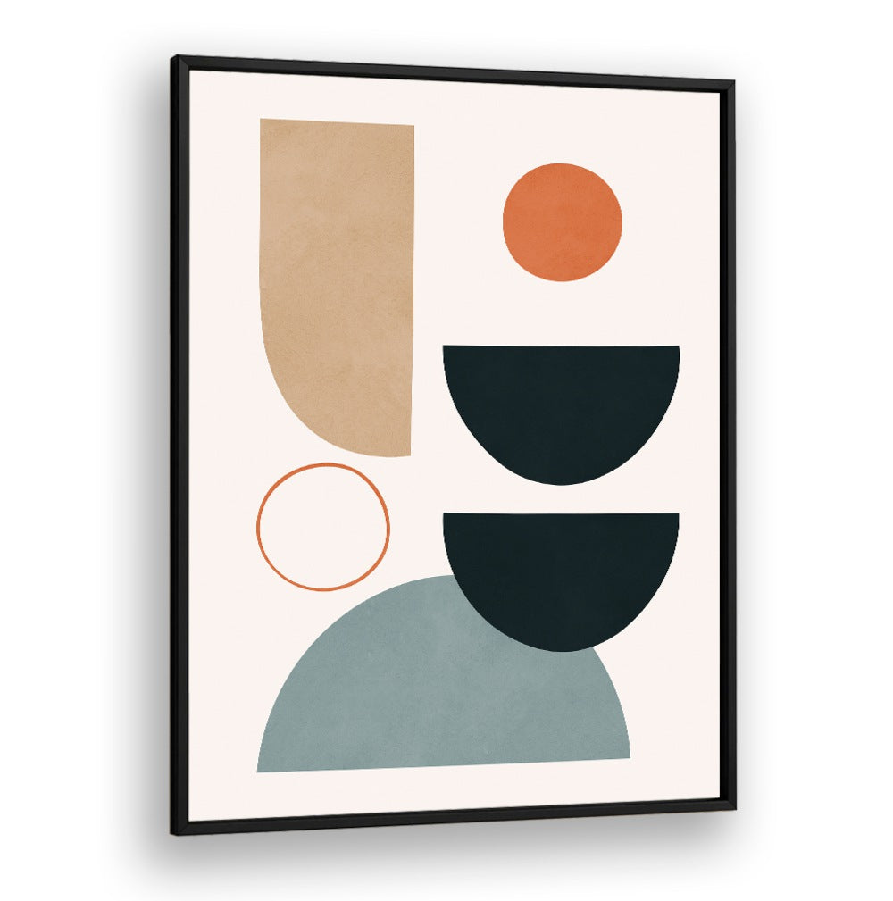 SEMICIRCLES VI, BOHO ART PAINTINGS feature geometric shapes in soft colors, perfect for modern decor and creative spaces.
