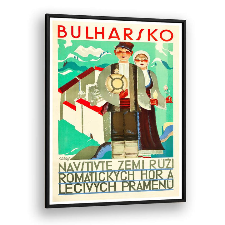 BULHARSKO Vintage Travel Posters showcase Bulgaria’s charm with vibrant art reflecting its rich history and landscapes.