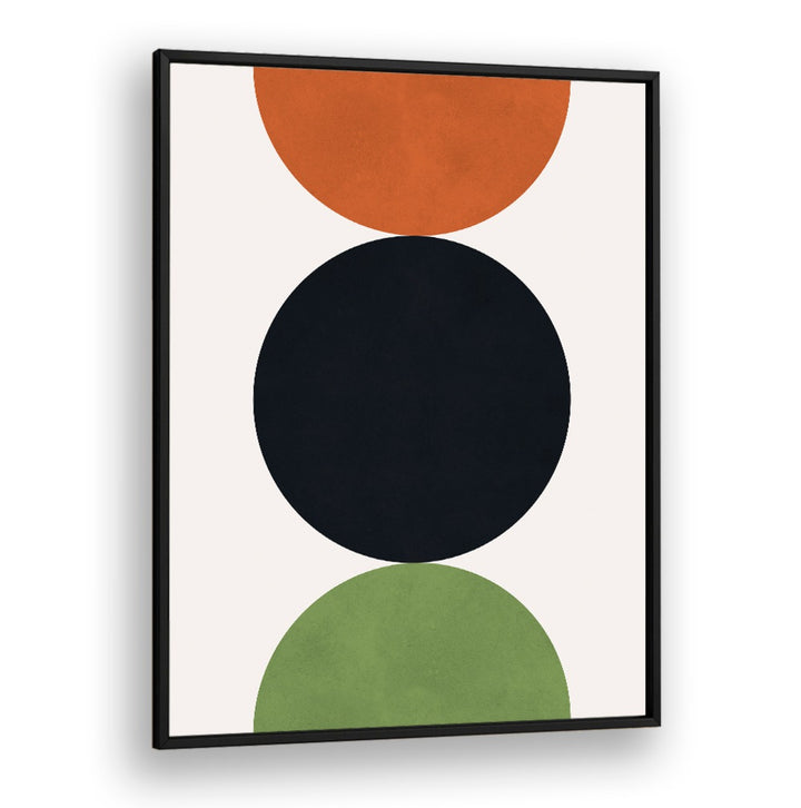 Modern geometric art print featuring circles in bold colors, perfect for any space. LINES AND CIRCLES XXVIII, GEOMETRIC ART PRINTS.