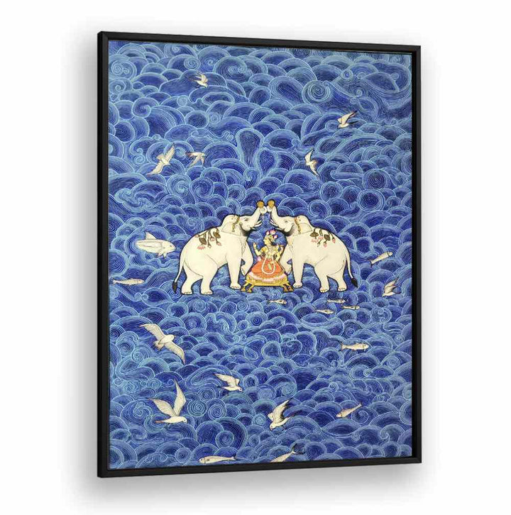 SHRI LAXMI, INDIAN ART PAINTINGS feature vibrant colors and intricate designs, perfect for enhancing your decor.