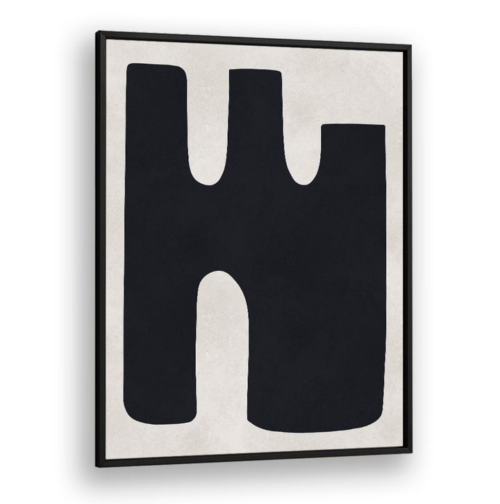 Bold black shapes define ORGANIC ART II, GEOMETRIC ART PRINTS, perfect for enhancing modern decor.