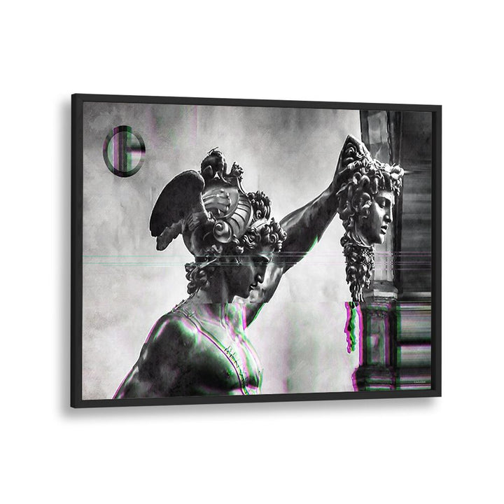 Striking PERSEUS HEAD OF MEDUSA, ALTERED ART PRINTS by Underdott, perfect for enhancing your timeless decor.