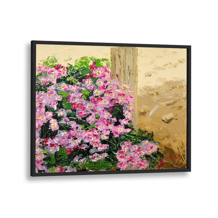 Vibrant WILD CHRYSANTHEMUM CANVAS, FLORAL FLOWER PAINTINGS showcasing lush pink blooms for stunning decor.