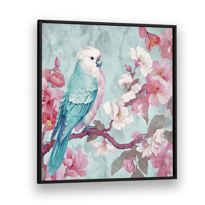 Brighten your space with SAKURA SPRING BIRD, ANIMAL PAINTINGS featuring vibrant blossoms and a stunning bird illustration.