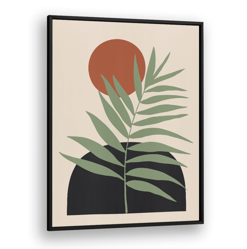 Vibrant FLORAL COMPOSITION III, BOHO ART PAINTINGS, blending lush greenery with warm tones for elegant décor.