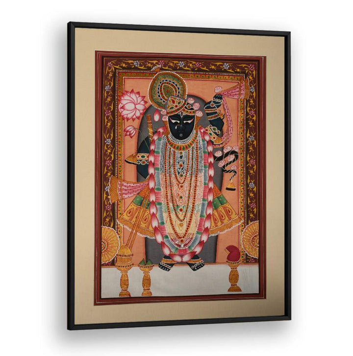 Exquisite SHRINATH JI II, INDIAN ART PAINTINGS, showcasing vibrant traditional Indian artistry for elegant decor.