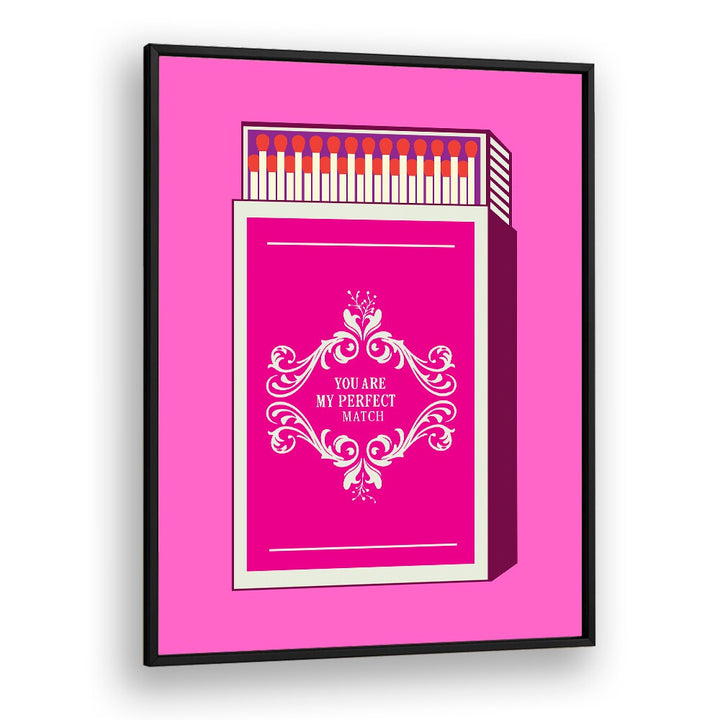 Colorful wall art featuring "YOU ARE MY PERFECT MATCH," perfect for home decor in MY PERFECT MATCH, FASHION POSTERS collection.