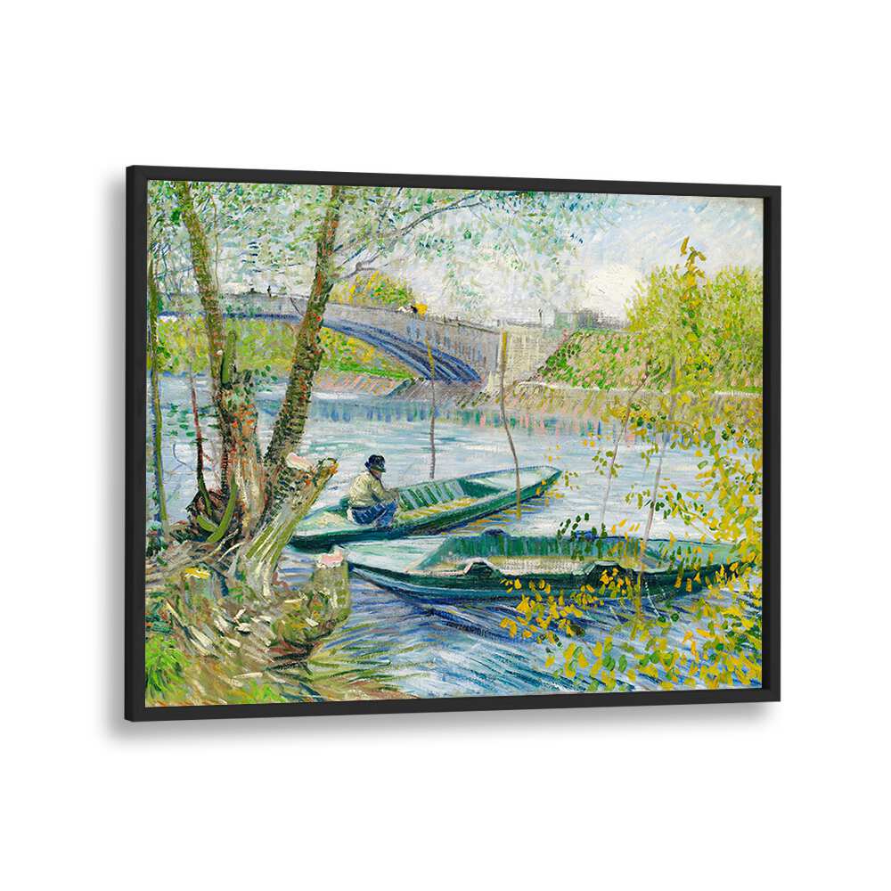 FISHING IN SPRING, (1887) ,  VINTAGE PAINTINGS