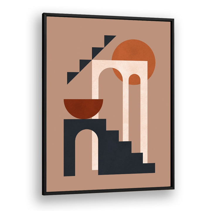 GEOMETRIC COMPOSITION VI, BOHO ART PAINTINGS features vibrant shapes, perfect for elevating modern spaces.