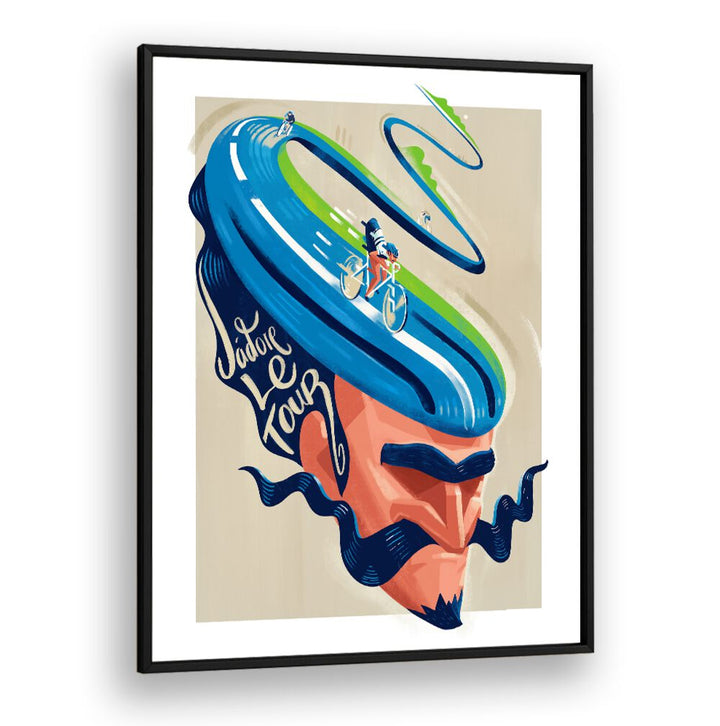 Stylish JA DORLE TOUR, SPORTS POSTERS showcasing adventure and cycling, perfect for travel enthusiasts.