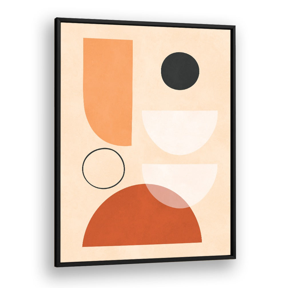 Colorful geometric design featuring SEMICIRCLES III, BOHO ART PAINTINGS for modern home decor. Perfect for art lovers.