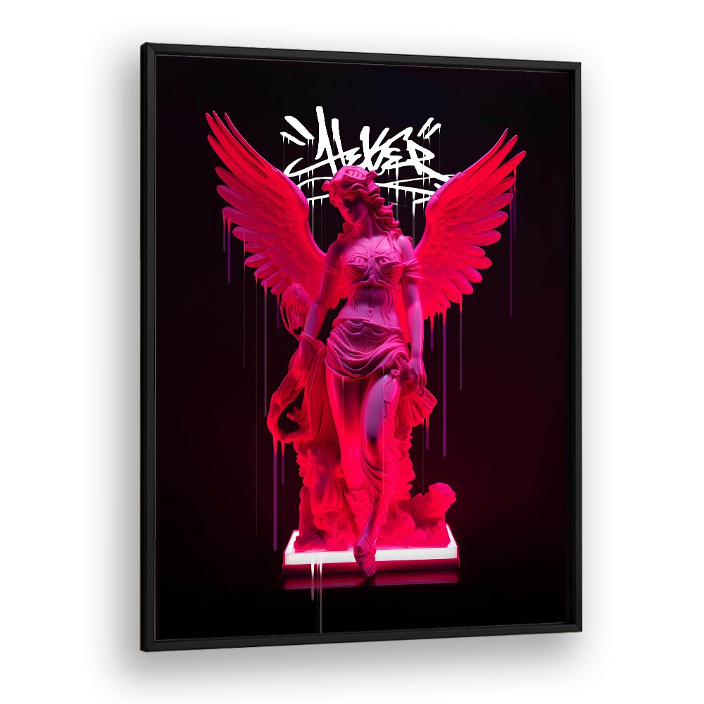 Vibrant NEON ATHENEA, ALTERED ART PRINTS by Dikhotomy adds modern elegance to any living space.