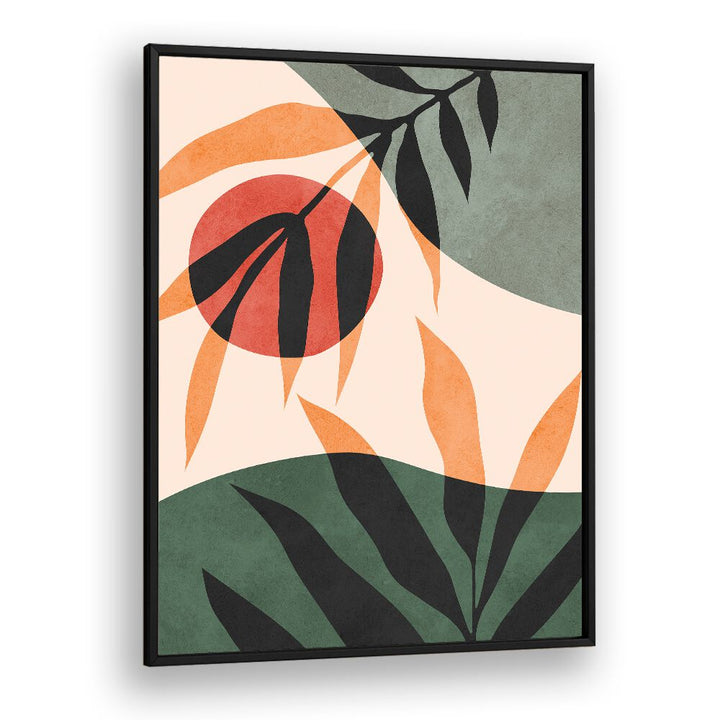 Elegant LEAVES II, BOHO ART PAINTINGS featuring soft hues and abstract designs, perfect for enhancing your home decor.