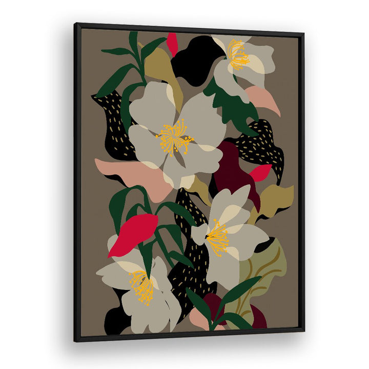 Vibrant FLORAL RHYTHM V adorns your space, showcasing stunning FLORAL FLOWER PAINTINGS for a captivating atmosphere.