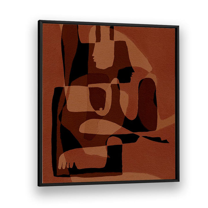 UNFOLDING V, BOHO ART PAINTINGS feature abstract design in warm tones, perfect for modern decor styles.