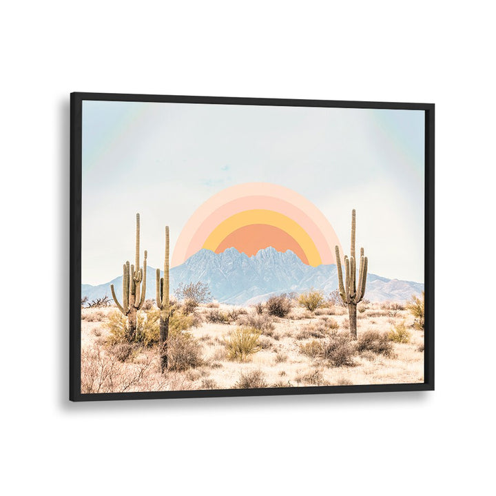 Vibrant ARIZONA SUNRISE, LANDSCAPE PAINTINGS featuring desert scenery and serene colors for tranquil home decor.