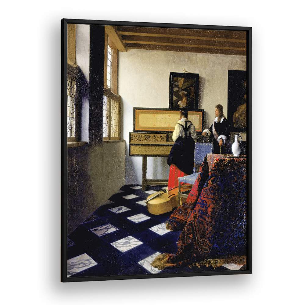 THE MUSIC LESSON , VINTAGE PAINTINGS