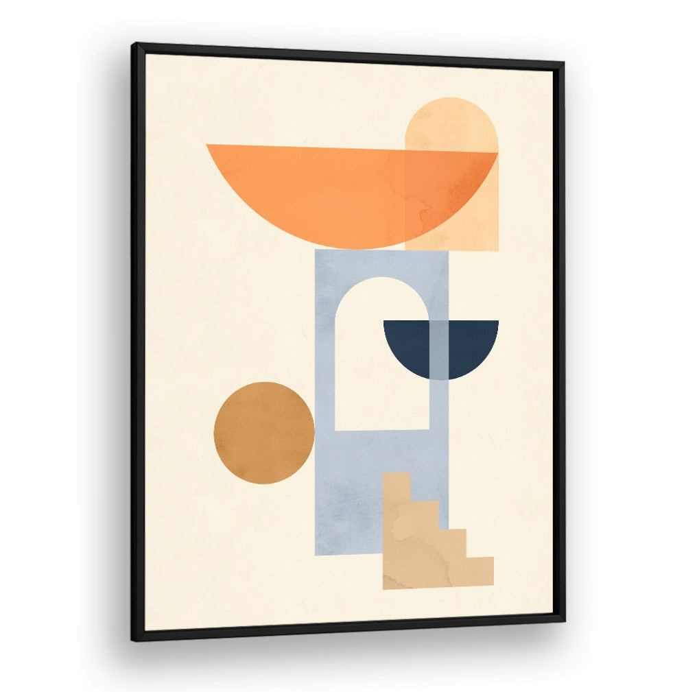 Geometric design in warm tones, showcasing COMPOSITIONS VII, BOHO ART PAINTINGS for modern decor inspiration.