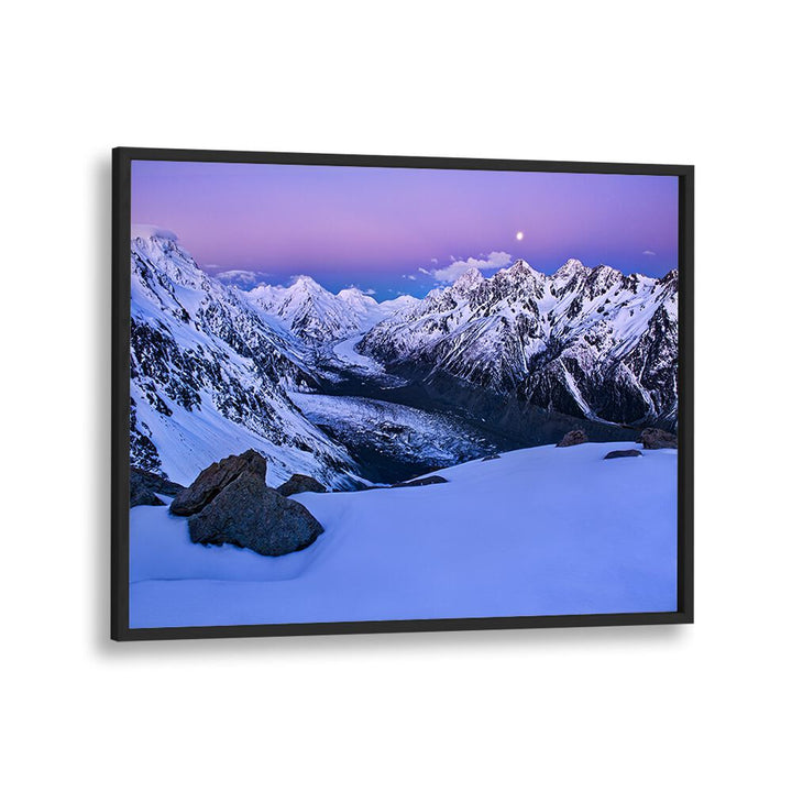 Serene mountain landscape showcasing "A STATE OF TRANQUILITY, PHOTOGRAPHY PRINTS" for a peaceful home ambiance.