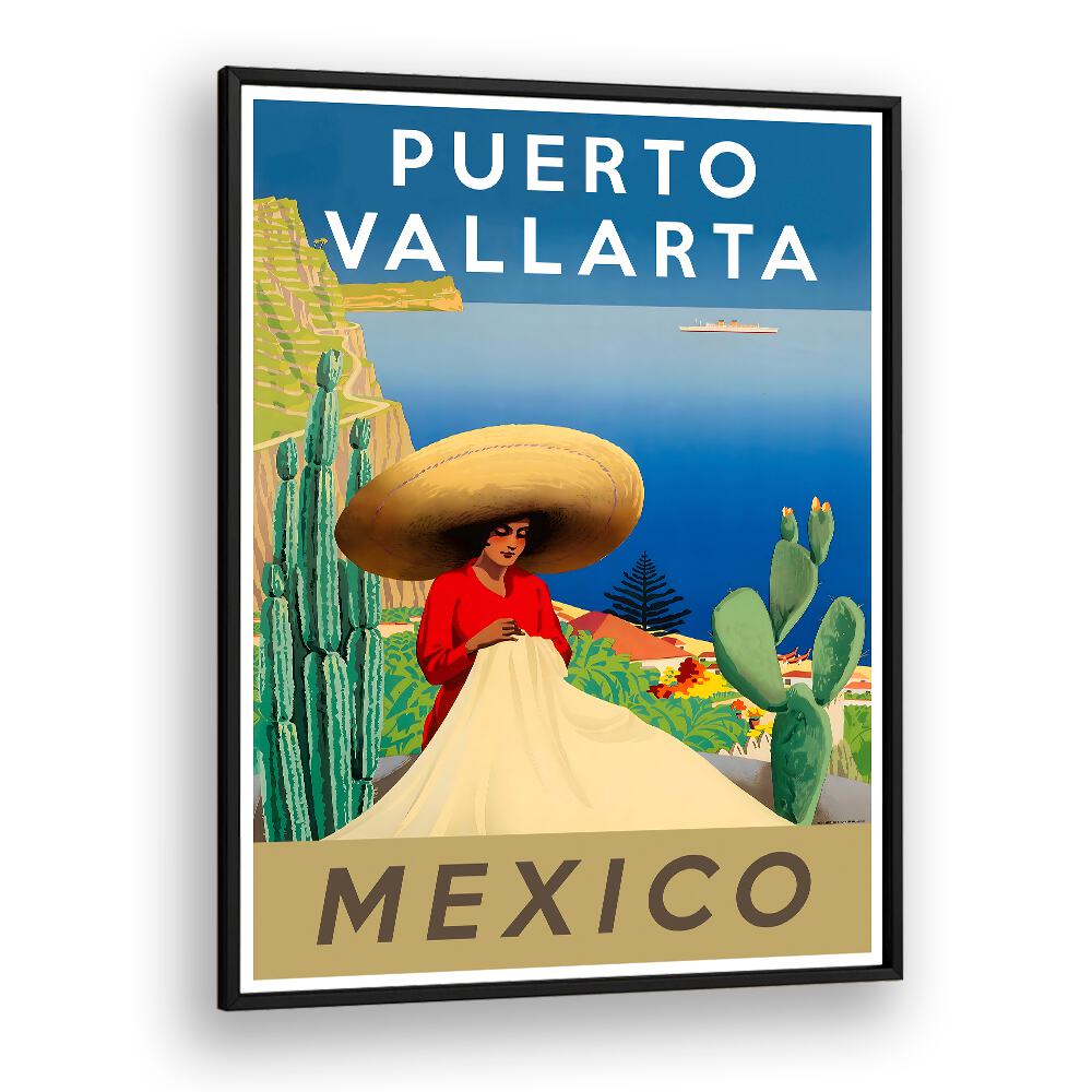 Vibrant MEXICO III, VINTAGE TRAVEL POSTERS showcase Puerto Vallarta's charm and rich cultural heritage.