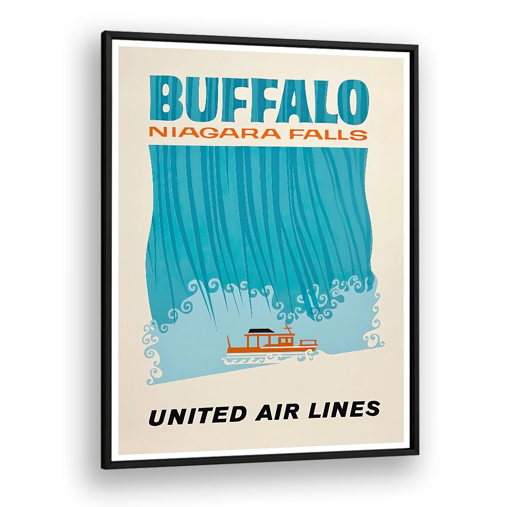Discover the beauty of "NIAGARA FALLS I, VINTAGE TRAVEL POSTERS," a stunning art piece for your space.