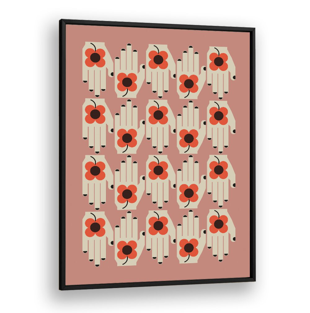 Vibrant FLOWER IN THE HAND, FLORAL FLOWER PAINTINGS celebrating nature’s beauty in colorful botanical art prints.