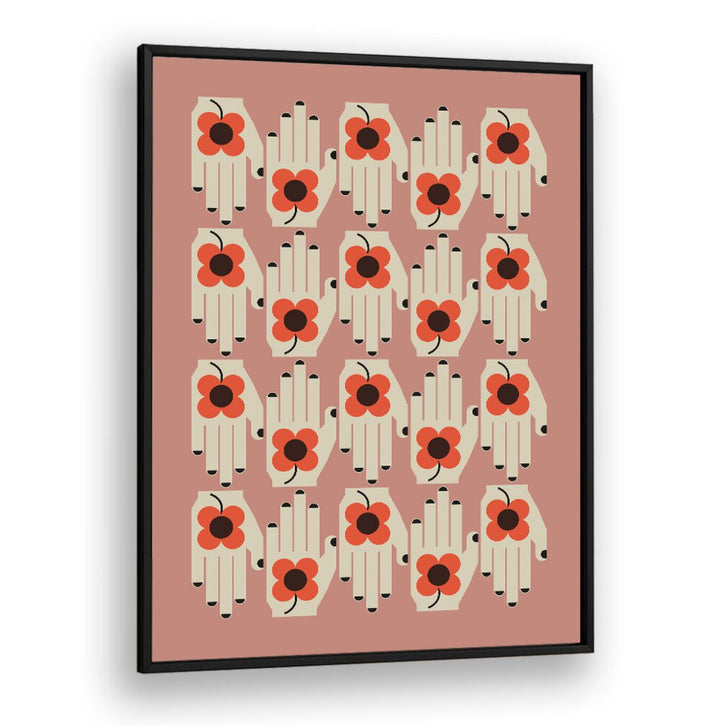 Vibrant FLOWER IN THE HAND, FLORAL FLOWER PAINTINGS celebrating nature’s beauty in colorful botanical art prints.