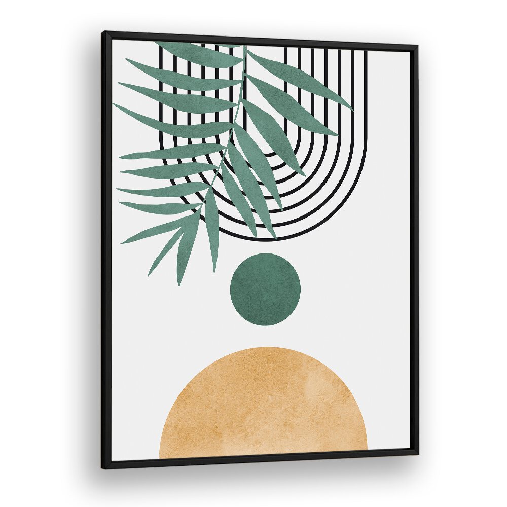 Abstract LEAVES V, BOHO ART PAINTINGS showcase elegant watercolor leaves, enhancing modern home decor beautifully.
