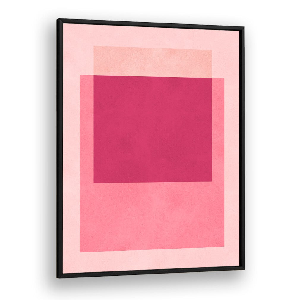 Stylish OVERLAPPING XII, GEOMETRIC ART PRINTS in soft pink hues, perfect for modern decor enthusiasts.