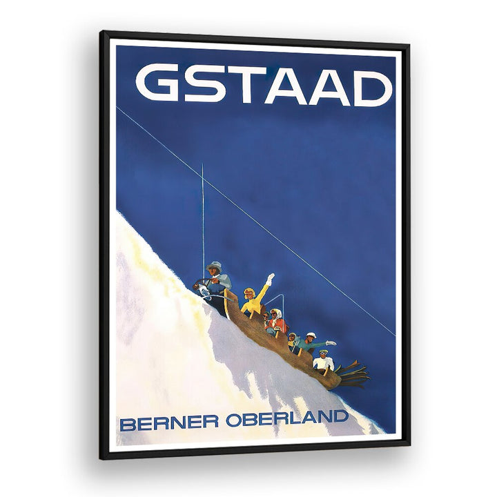 GSTAAD III, VINTAGE TRAVEL POSTERS showcase the charm of Gstaad, perfect for enhancing any travel-themed decor.