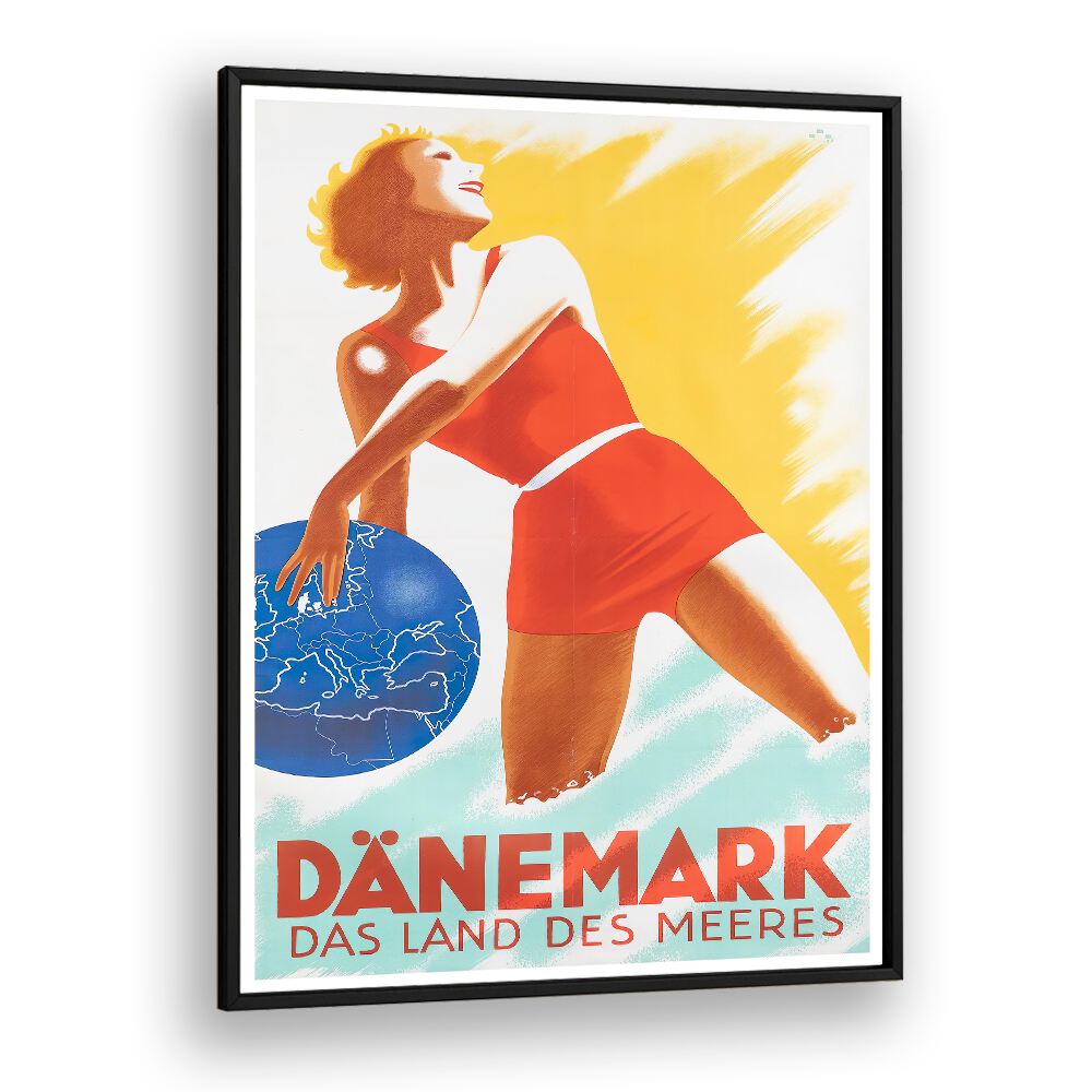 DANEMARK, VINTAGE TRAVEL POSTERS showcase vibrant art, perfect for bringing Danish charm to your home decor.
