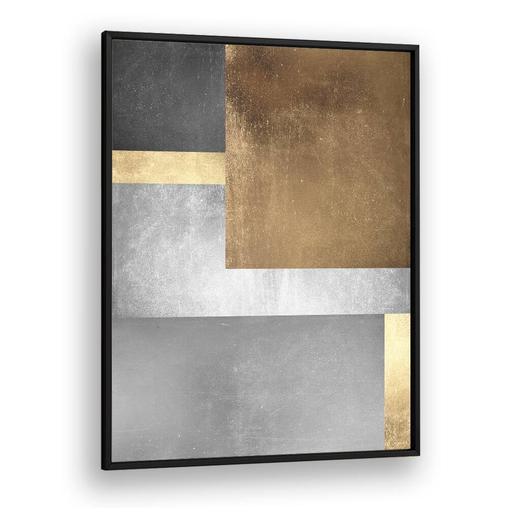 GOLD TEXTURES III, GEOMETRIC ART PRINTS showcase luxurious gold and silver elements, perfect for elegant decor.