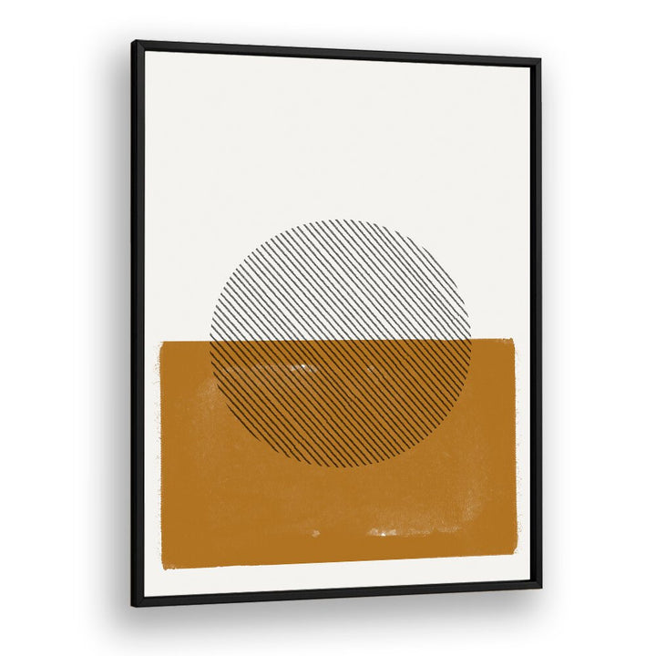 Modern SIMPLE COMPOSITION, BOHO ART PAINTINGS by MIUUS STUDIO, featuring bold geometric shapes and warm tones.