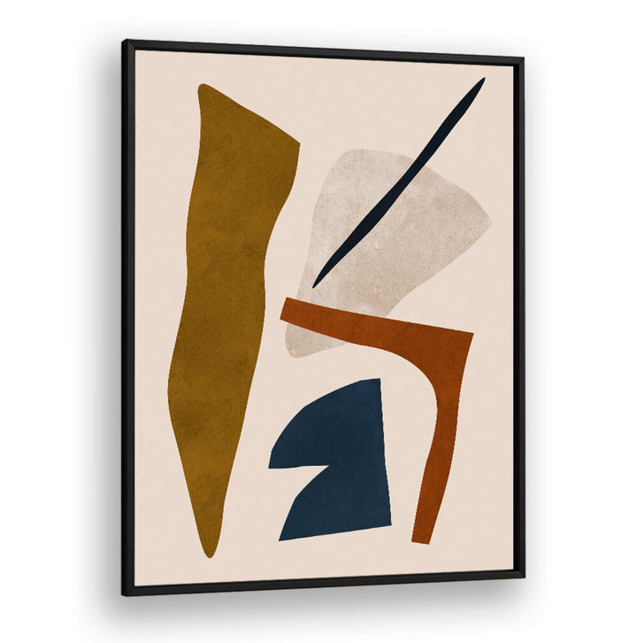 Stylish wall art featuring abstract shapes in earthy tones, part of the EXPRESSIVE X, BOHO ART PAINTINGS collection.