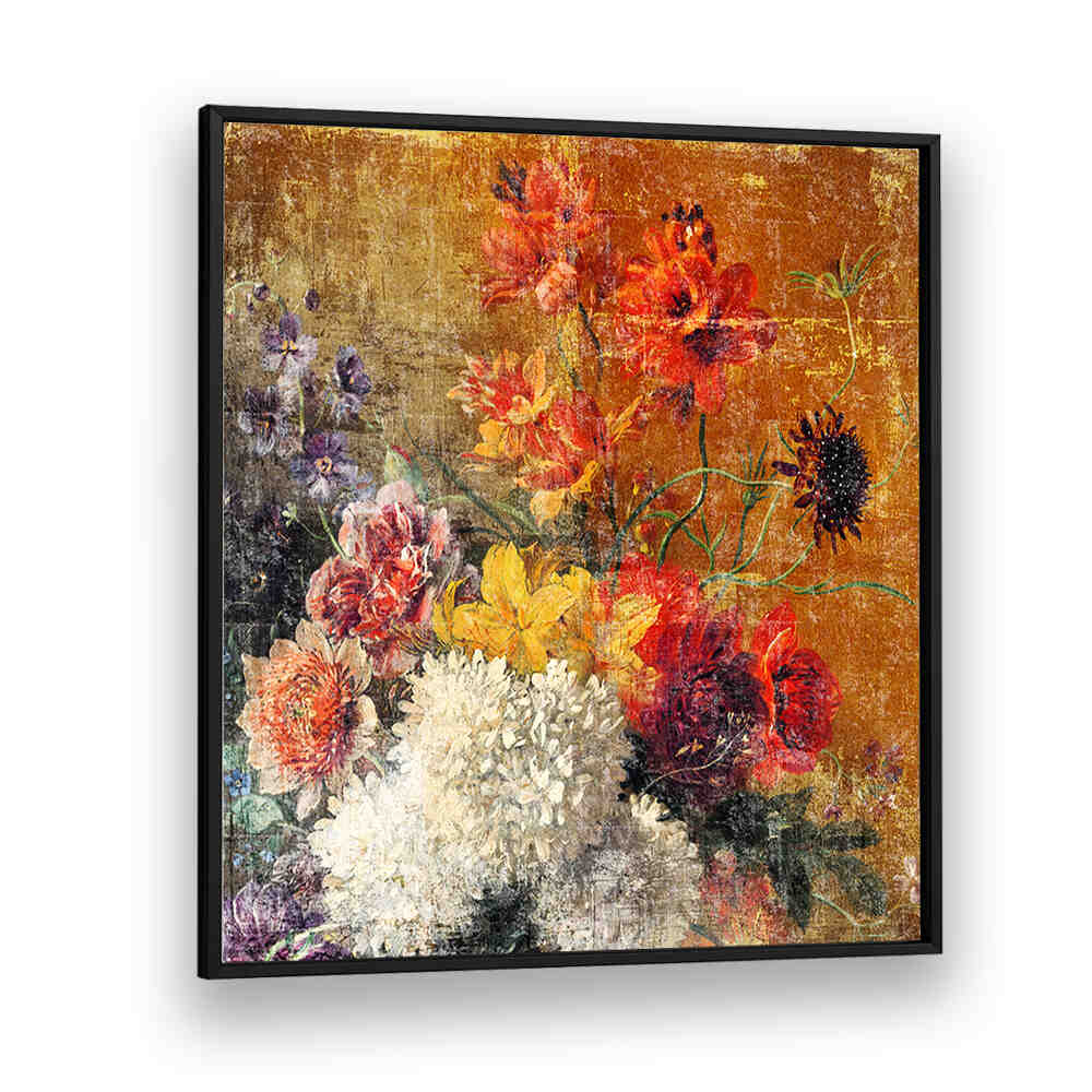 ART DISTRESSED  , FLORAL FLOWER PAINTINGS