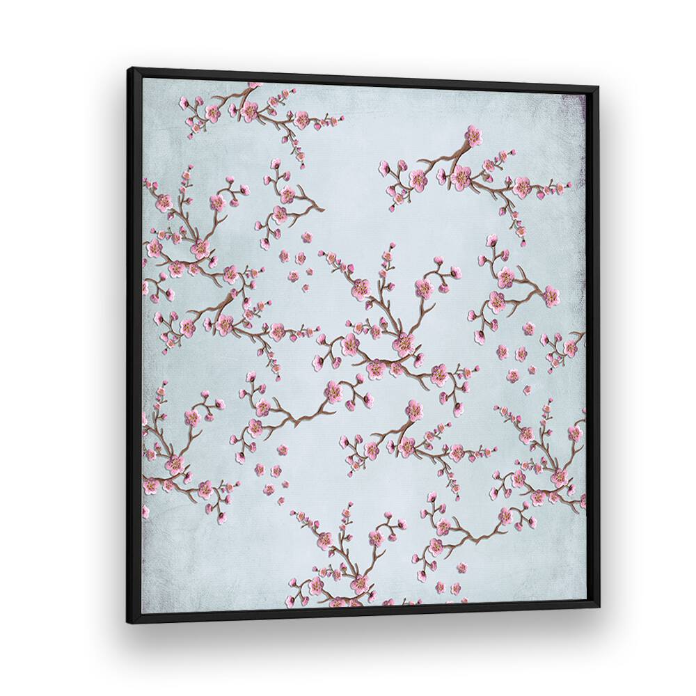 Delicate CHERRY BLOSSOM PINK FLOWERS, FLORAL FLOWER PAINTINGS elevate your space with abstract elegance and charm.