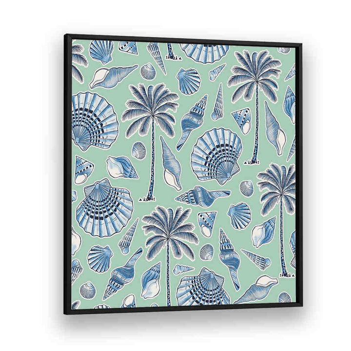 SEA SHELLS AND PALMTREES MINT , BEACH PAINTINGS