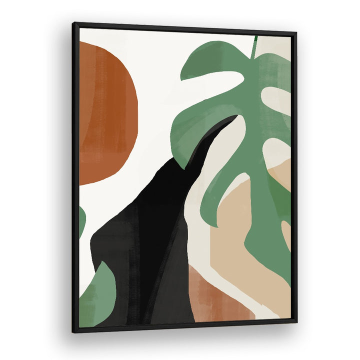 Abstract Tropical Leaves, Boho Art Paintings featuring earthy tones, perfect for elevating your home decor.