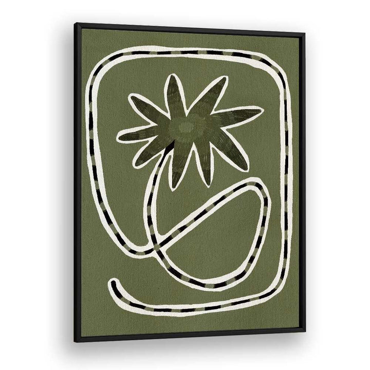 DELICATE BLOOM GREEN I , FLORAL FLOWER PAINTINGS