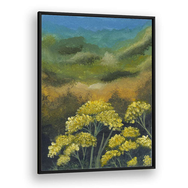 Vibrant FRENCH YELLOW FLOWERS in a stunning floral painting, perfect for adding elegance to any space.