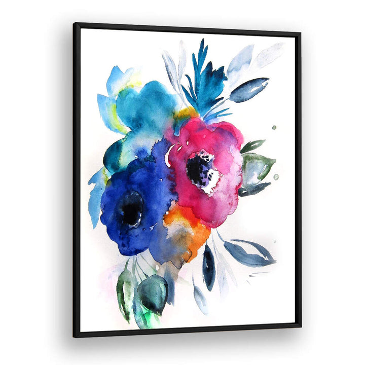 FLORAL NO IX , FLORAL FLOWER PAINTINGS