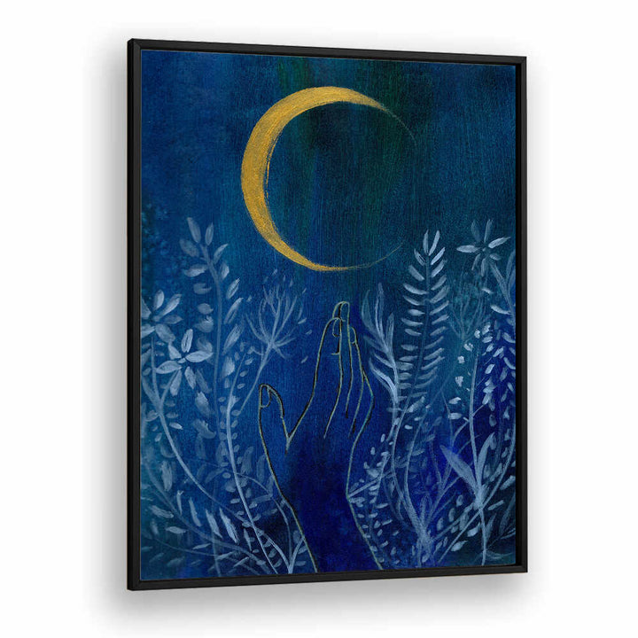 FLOWER MOON , FLORAL FLOWER PAINTINGS