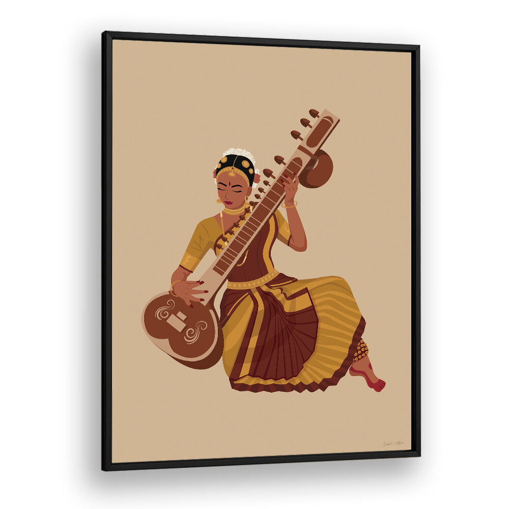 MELODY OF STRINGS , INDIAN ART PAINTINGS
